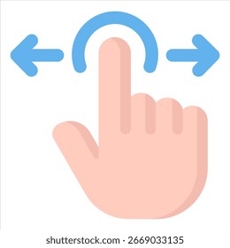Swipe icon symbol. Vector illustration.