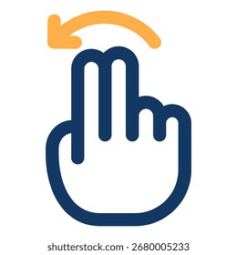 Swipe icon symbol. Vector illustration.