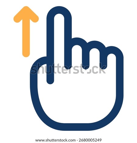Swipe Up icon symbol. Vector illustration.