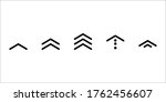 swipe up icon vector button. scroll arrow pointing up. drag to read learn more. isolated on white background. internet graphic concept. modern shape line.