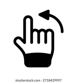 Vektorsymbol-Entwurfsgrafik für Swipe-Symbol