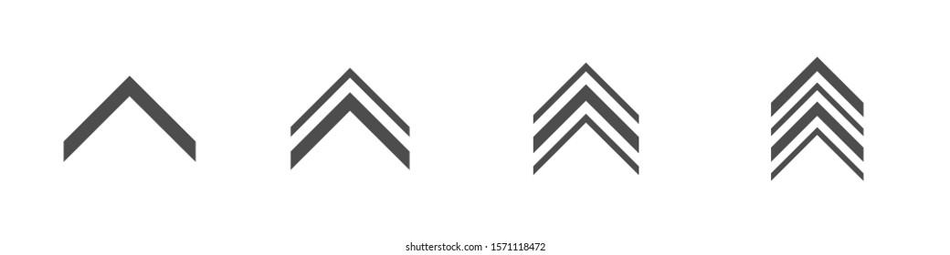 Swipe up icons. Arrow icons, Vector illustration