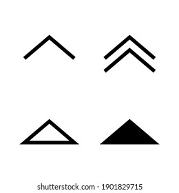 Iconos de deslizar, iconos de flecha. Ilustración vectorial eps.10