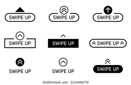Schalten Sie die Symbole für Webdesign ein. Schaltflächen für soziale Medien. Scrollen Sie die Symbole nach oben.