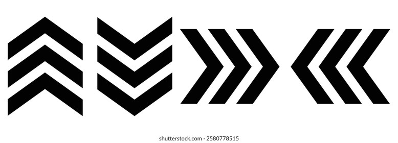 Swipe up icons. Swipe up vector icons. Arrow swipe button. Direction symbol. Arrow up, down, right left icon. Vector illustrator.