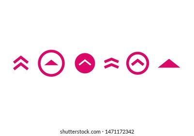 Swipe up insta story icon. Scroll arrow drag button, social media interface action icon.