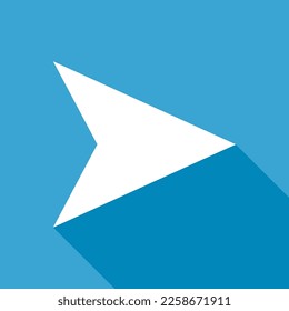 Swipe up internet button, online web design arrow move icon, vector illustration .