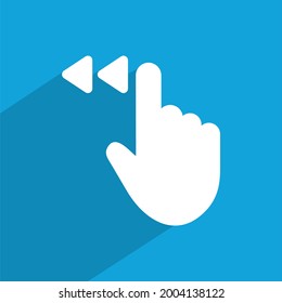 swipe to left icon , tap to left icon