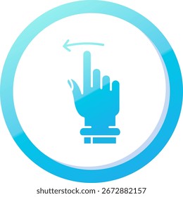 Swipe Left Line vector Icon Design