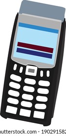 swipe machine vector illustration isolated in white background 