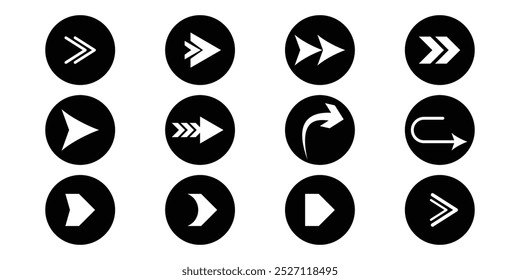 Swipe  right side icon sets on white background eps 10.