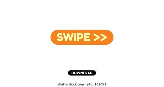 Swipe right vector element design concept eps.