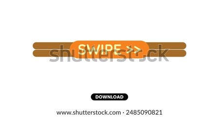 Swipe right vector icon design concept.
