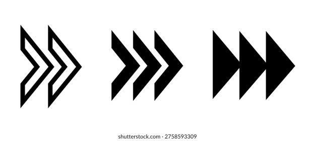 Swipe side icon element with arrow for social media stories and mobile app interface.	