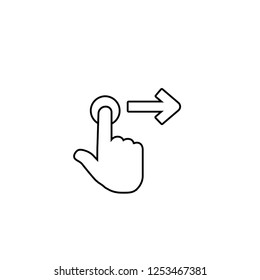 Swipe Simple Icon