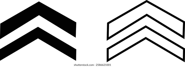 Swipe up, icon set of buttons for social media. Black arrows, buttons vector collection isolated on transparent background. Sign for web advertising and marketing in social media application.