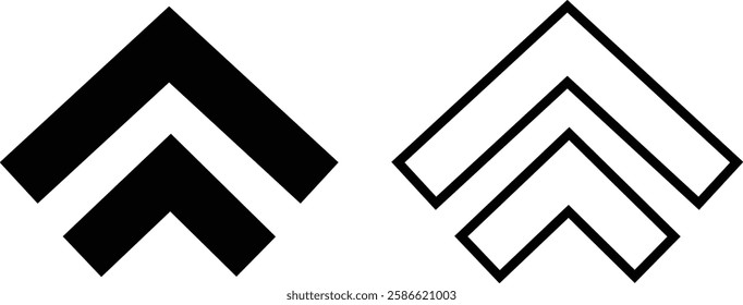 Swipe up, icon set of buttons for social media. Black arrows, buttons vector collection isolated on transparent background. Sign for web advertising and marketing in social media application.
