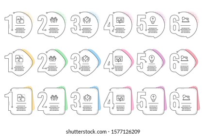 Swipe up, Recovery laptop and Timer line icons set. Infographic timeline. Puzzle, Medical tablet and Seo marketing signs. Scrolling page, Backup data, Deadline management. Engineering strategy. Vector