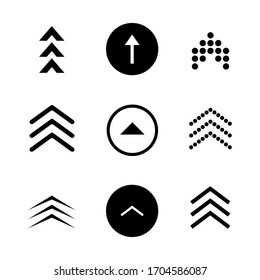 Swipe up. Set of buttons for social medias. Black arrow and web icons for marketing in social medias. Vector