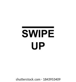 Swipe up, set of buttons for social media. Arrows, buttons and web icons for advertising and marketing in social media application. Scroll or swipe up. vector illustration on white background