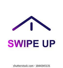 Swipe up, set of buttons for social media. Arrows, buttons and web icons for advertising and marketing in social media application. Scroll or swipe up. vector illustration on white background