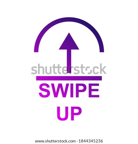 Swipe up, set of buttons for social media. Arrows, buttons and web icons for advertising and marketing in social media application. Scroll or swipe up. vector illustration on white background
