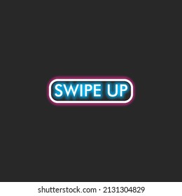 swipe up vector icon, sign, logo, symbol, suitable for social media content design or element