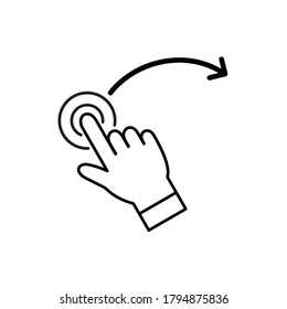 swiping hand, cursor mouse, pointer hand