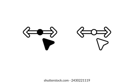 Diseño de icono de deslizamiento con fondo blanco ilustración de stock