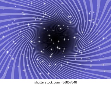 Swirl above black hole