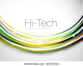 Swirl abstract background. Vector blur waves