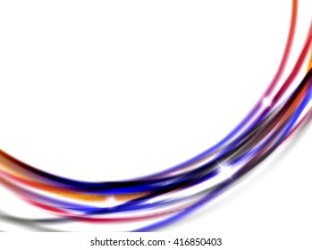 Swirl abstract background. Vector blur waves