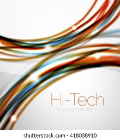 Swirl abstract background. Vector blur waves