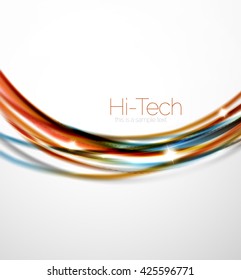 Swirl abstract background. Vector blur waves