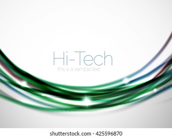 Mueva el fondo abstracto. Ondas de desenfoque de vectores