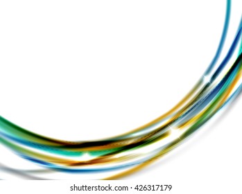Swirl abstract background. Vector blur waves