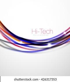 Swirl abstract background. Vector blur waves