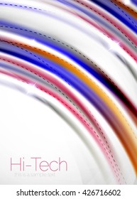 Swirl abstract background. Vector blur waves