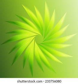 Swirl abstract green background