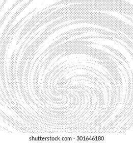 Swirl abstract halftone background. Vector illustration. 