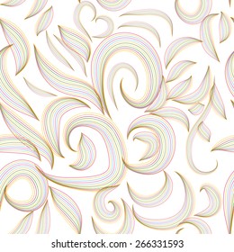 swirl abstract seamless pattern with colors waves lines