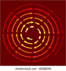 swirl arrows abstract illustration
