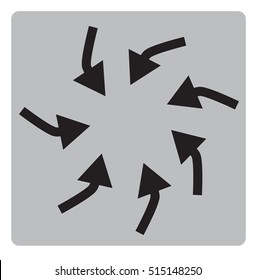 Swirl Arrows interface toolbar button