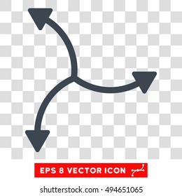 Swirl Arrows round icon. Vector EPS illustration style is flat iconic symbol, smooth blue color, transparent background.