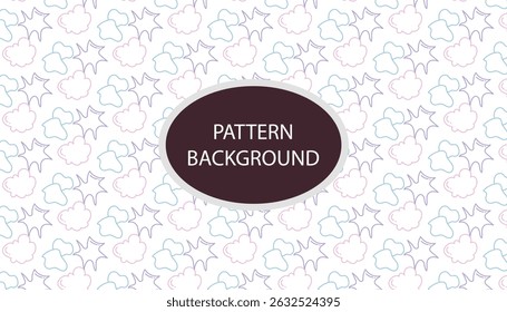 Swirl baby rabbit and dino pattern background