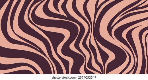 Swirl background coffee or caramel. Mocha mousse swirl wave. Coffee pattern wave. Vector illustration