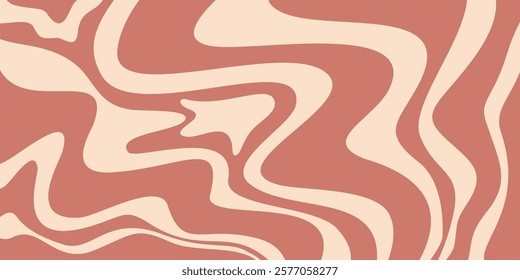 Swirl background coffee or caramel. Mocha mousse swirl wave. Coffee pattern wave. Vector illustration