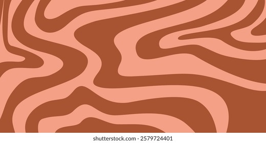 Swirl background coffee or caramel. Mocha mousse swirl wave. Coffee pattern wave. Vector illustration