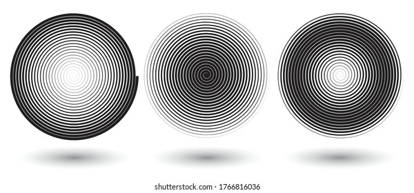 swirl as background or icon or logo in black and white colors
