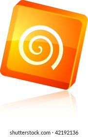  Swirl beautiful icon. Vector illustration.